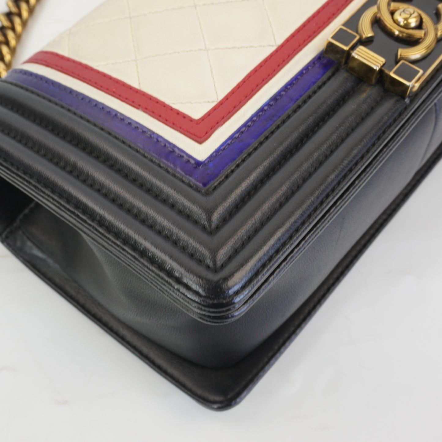Chanel Boy Bag Crest Multi-Color GHW  Small