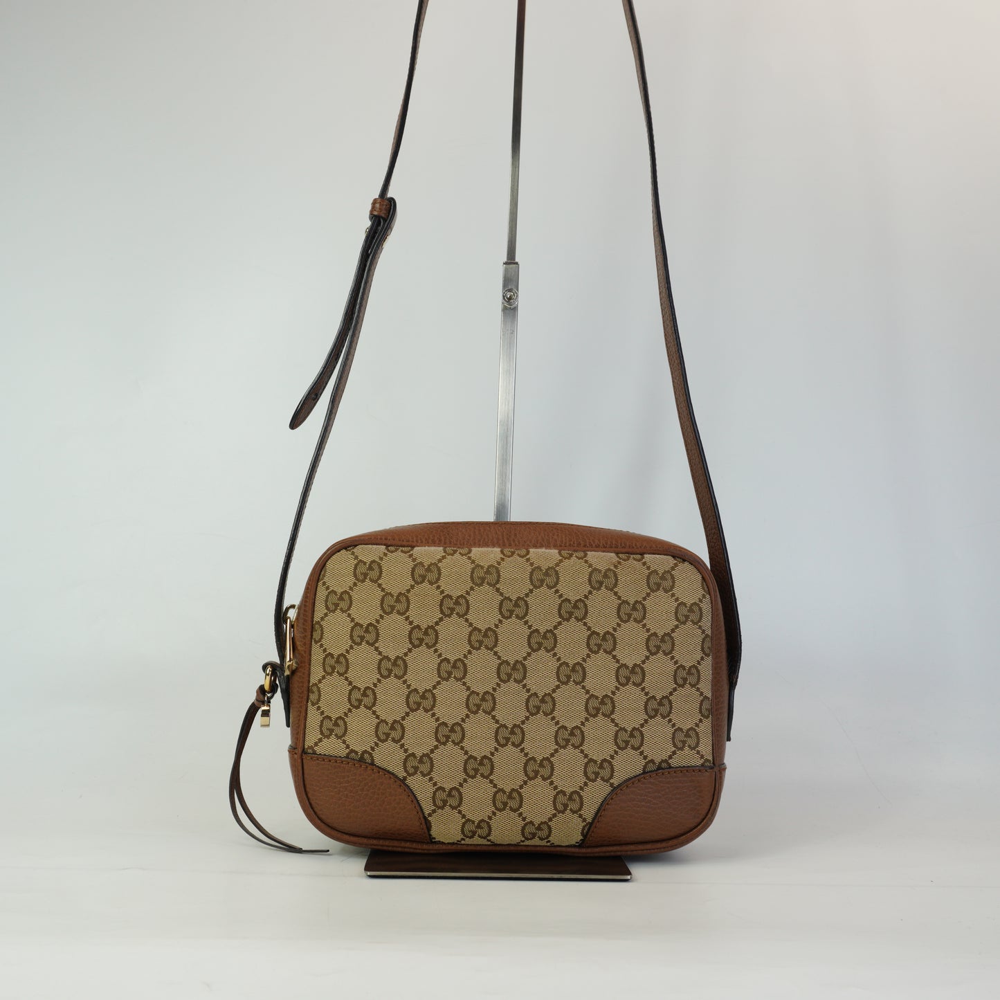 Gucci Bree Mini Camera Bag Canvas GHW