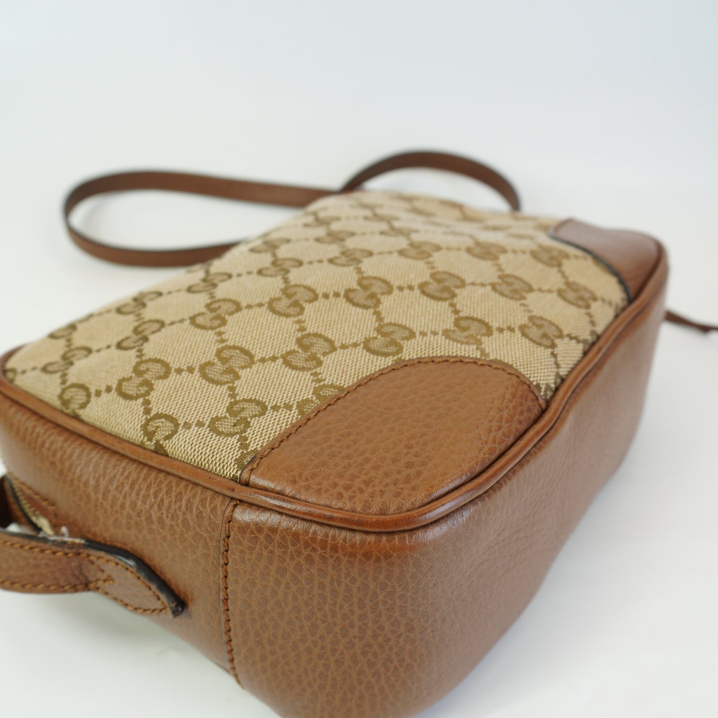 Gucci Bree Mini Camera Bag Canvas GHW