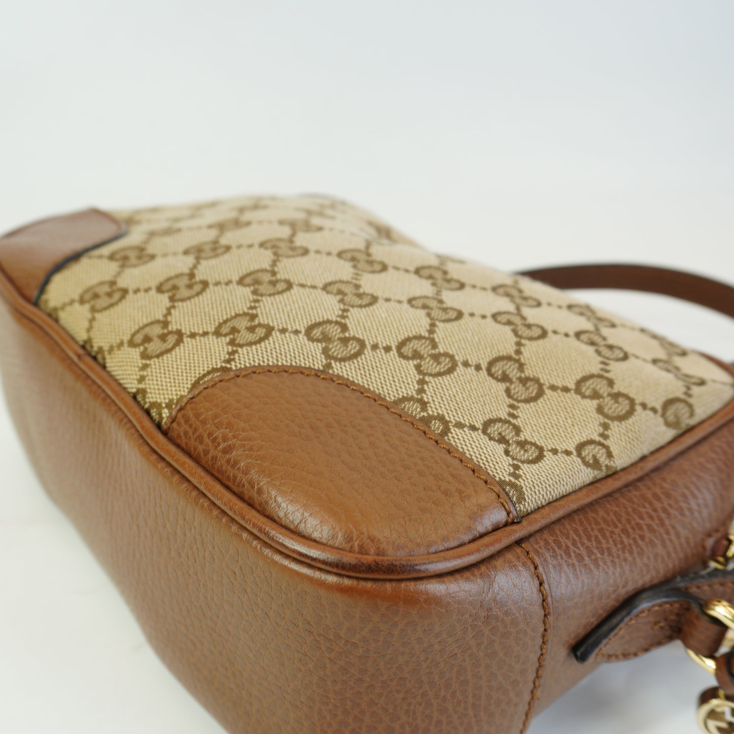 Gucci Bree Mini Camera Bag Canvas GHW