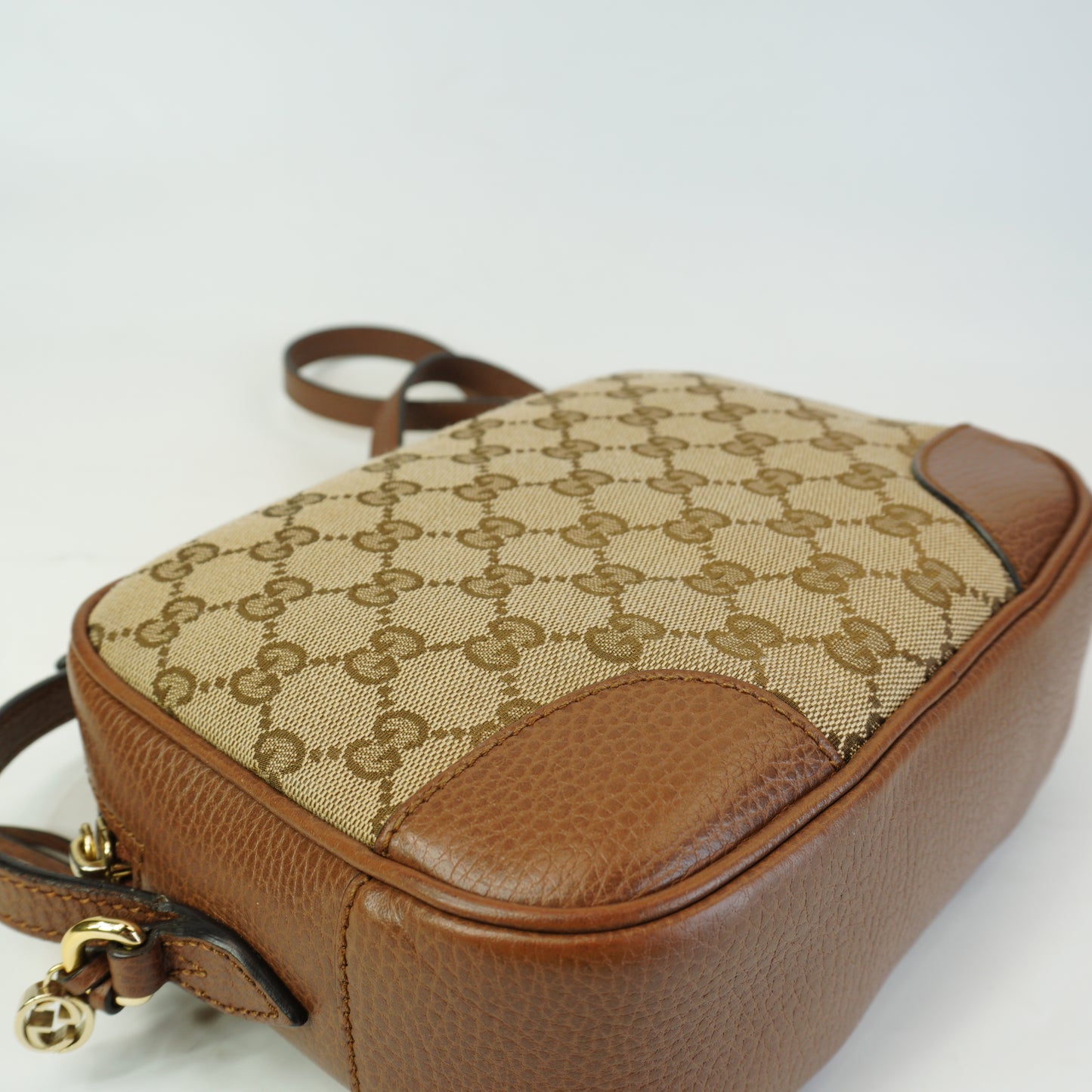 Gucci Bree Mini Camera Bag Canvas GHW