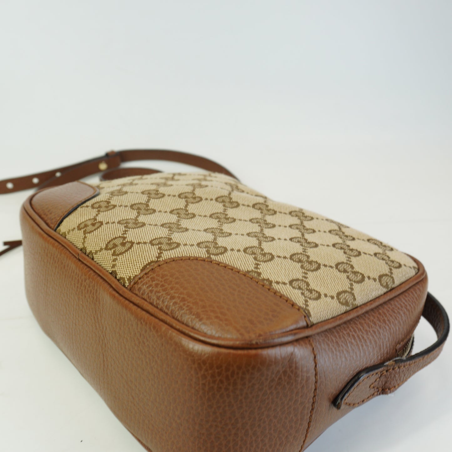 Gucci Bree Mini Camera Bag Canvas GHW