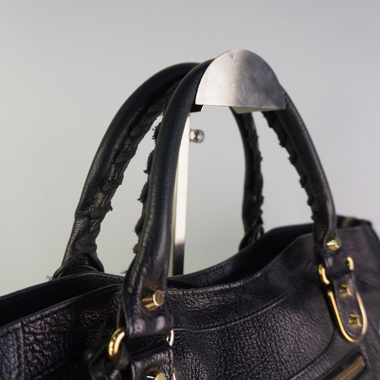 Balenciaga Metallic Edge City Black