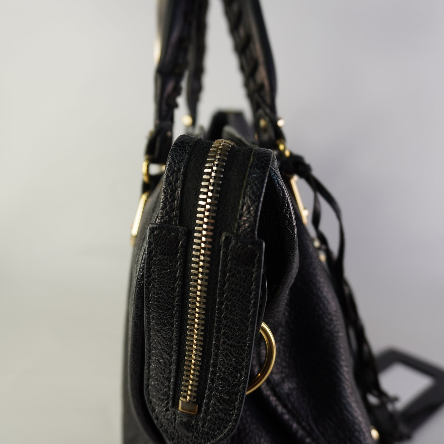 Balenciaga Metallic Edge City Black