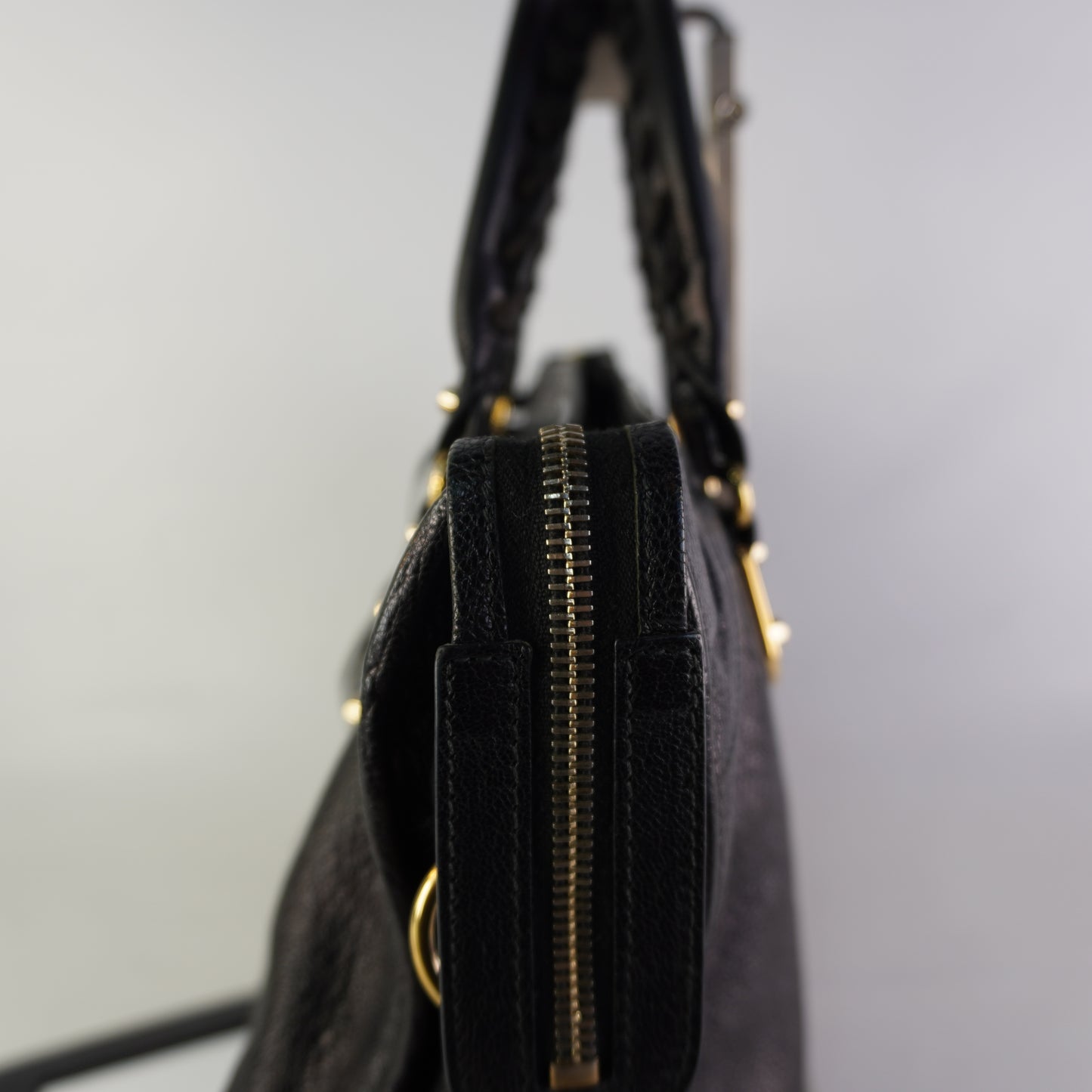 Balenciaga Metallic Edge City Black