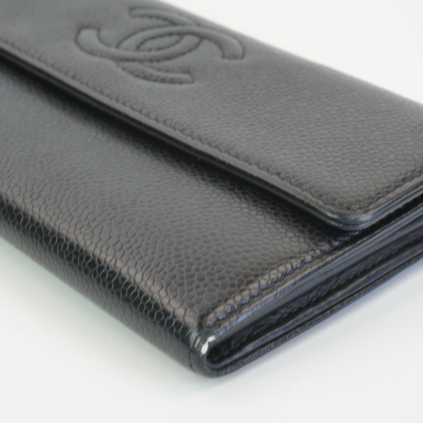 Chanel Timeless CC Caviar Long Flap Wallet