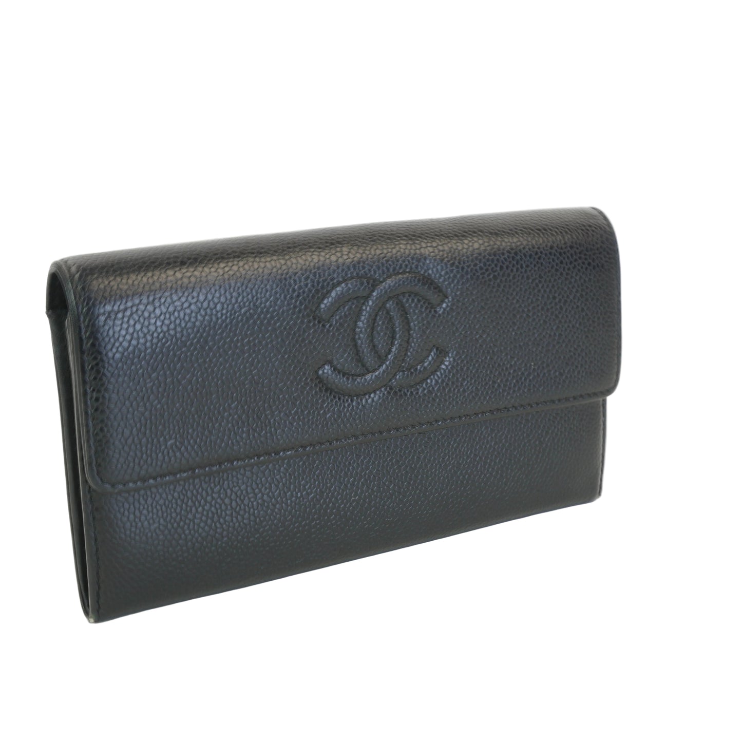 Chanel Timeless CC Caviar Long Flap Wallet
