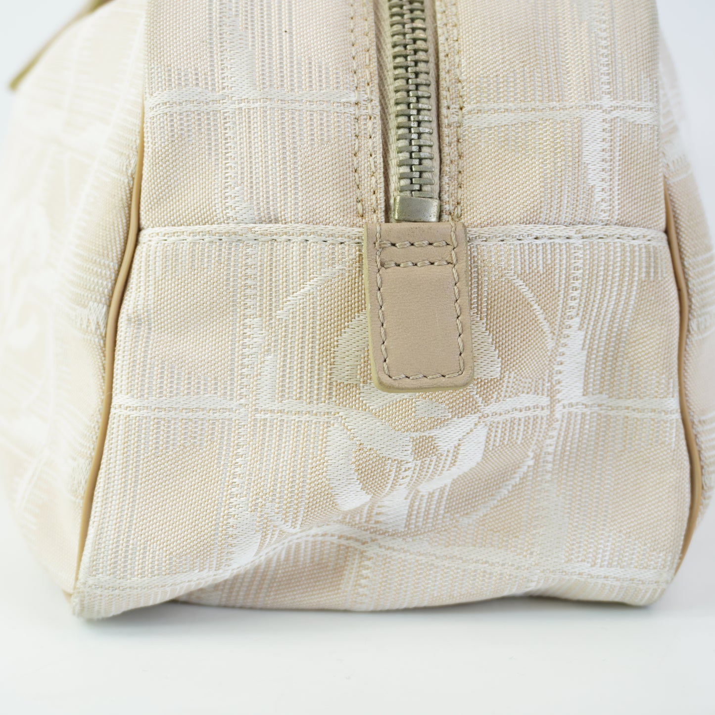 Chanel Travel Line Jacquard Mini Boston Beige