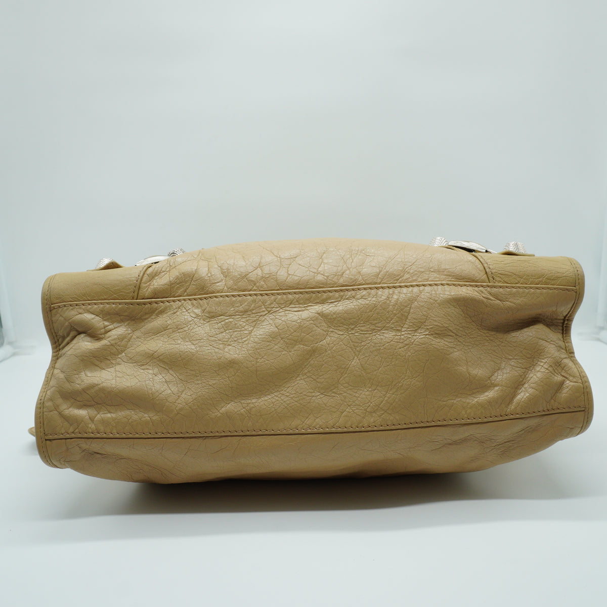Balenciaga City Handbag Large Lambskin Moutarde SHW