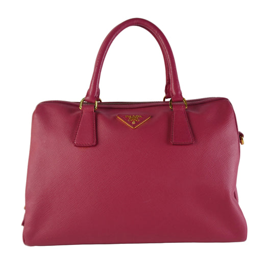 Prada Saffiano Lux Boston Pink