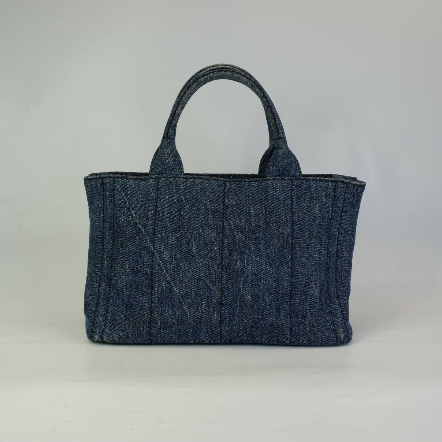 Prada Canapa Denim GHW Medium