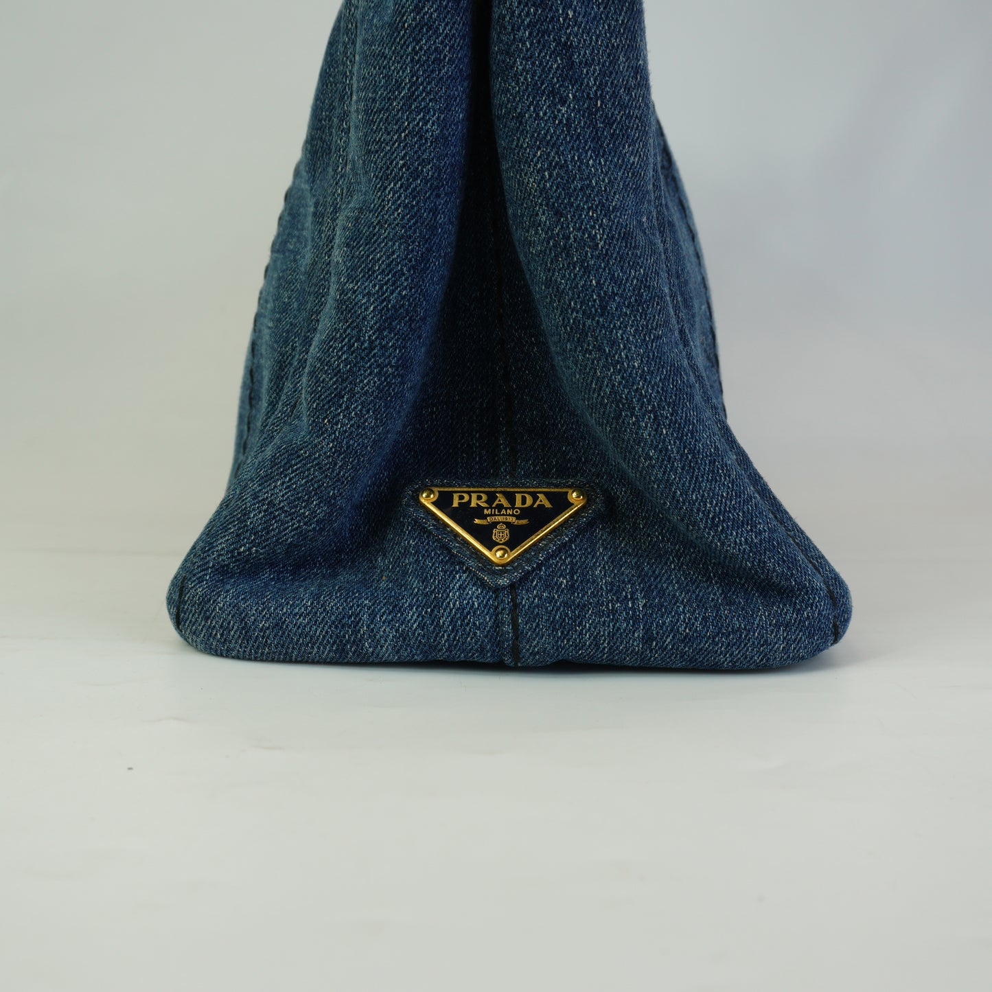 Prada Canapa Denim GHW Medium