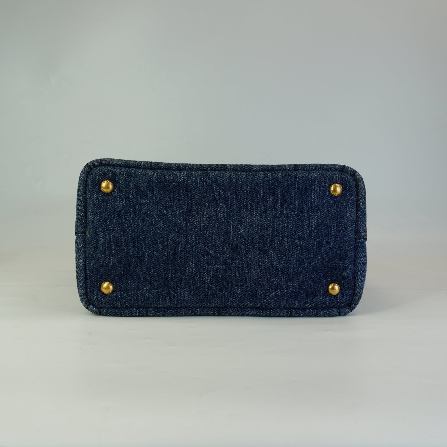 Prada Canapa Denim GHW Medium