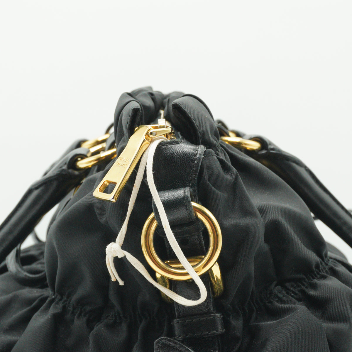 Prada Tessuto Gaufre Satchel Large Black GHW