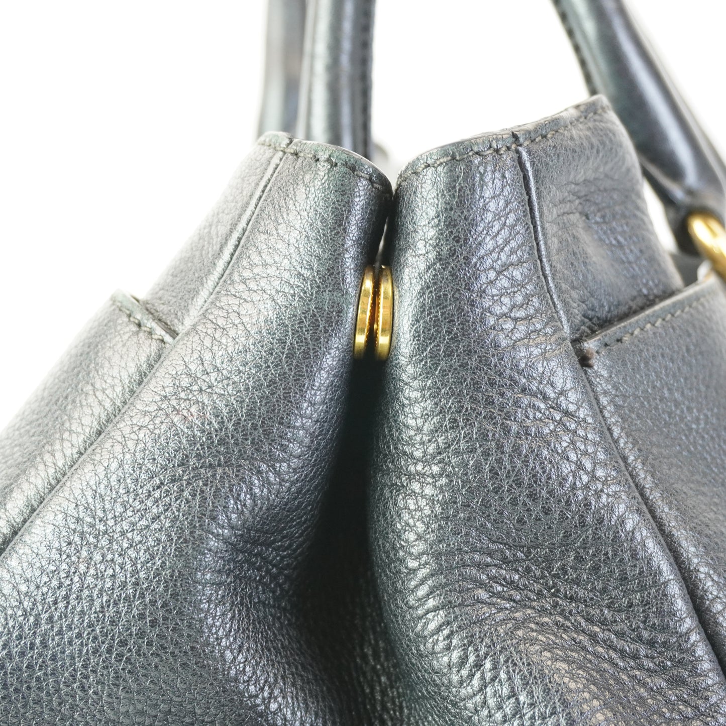 Prada Vitello Daino Tote Black