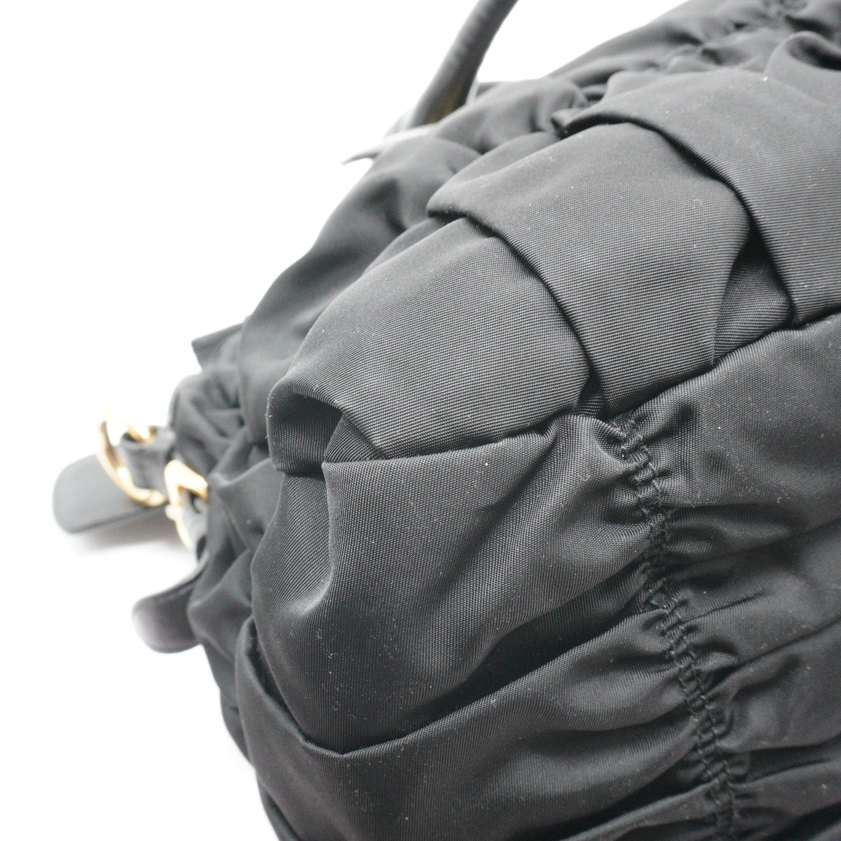 Prada Tessuto Gaufre Satchel Large Black GHW