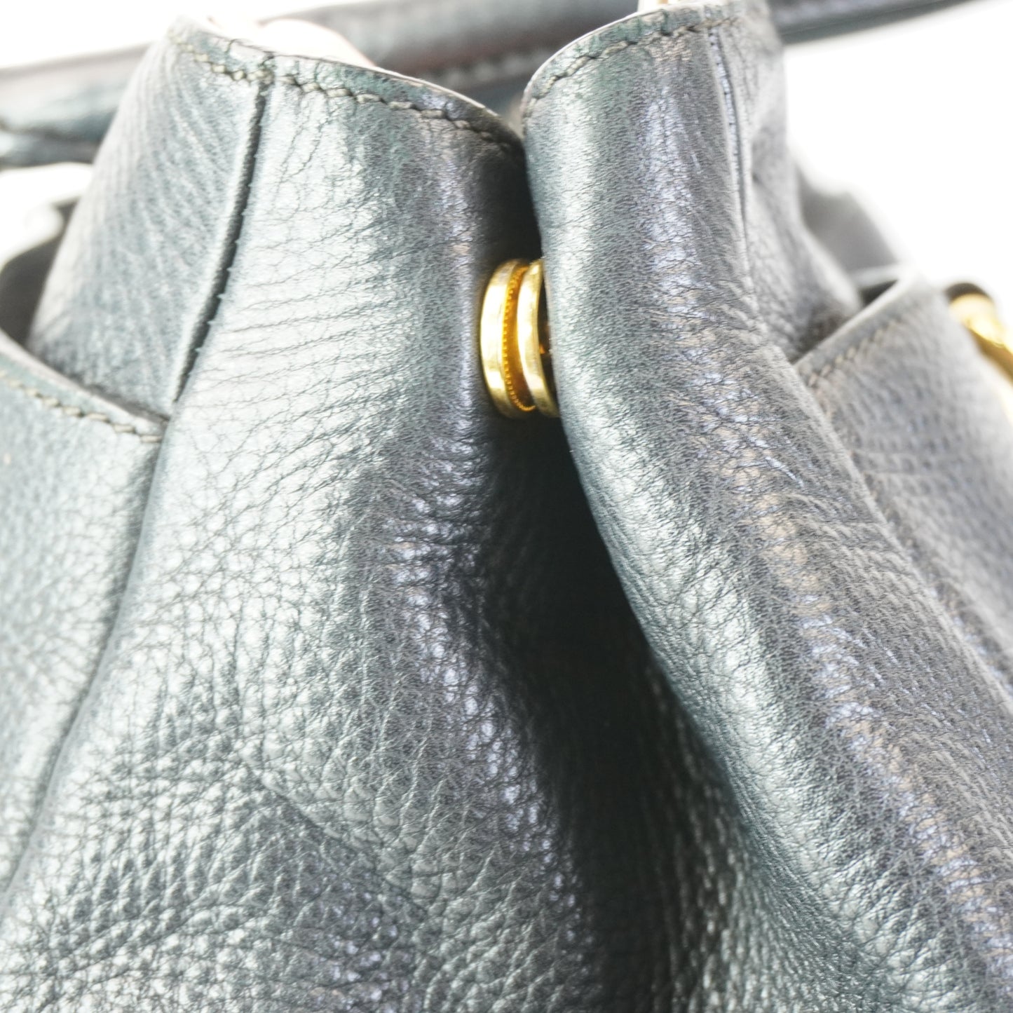 Prada Vitello Daino Tote Black