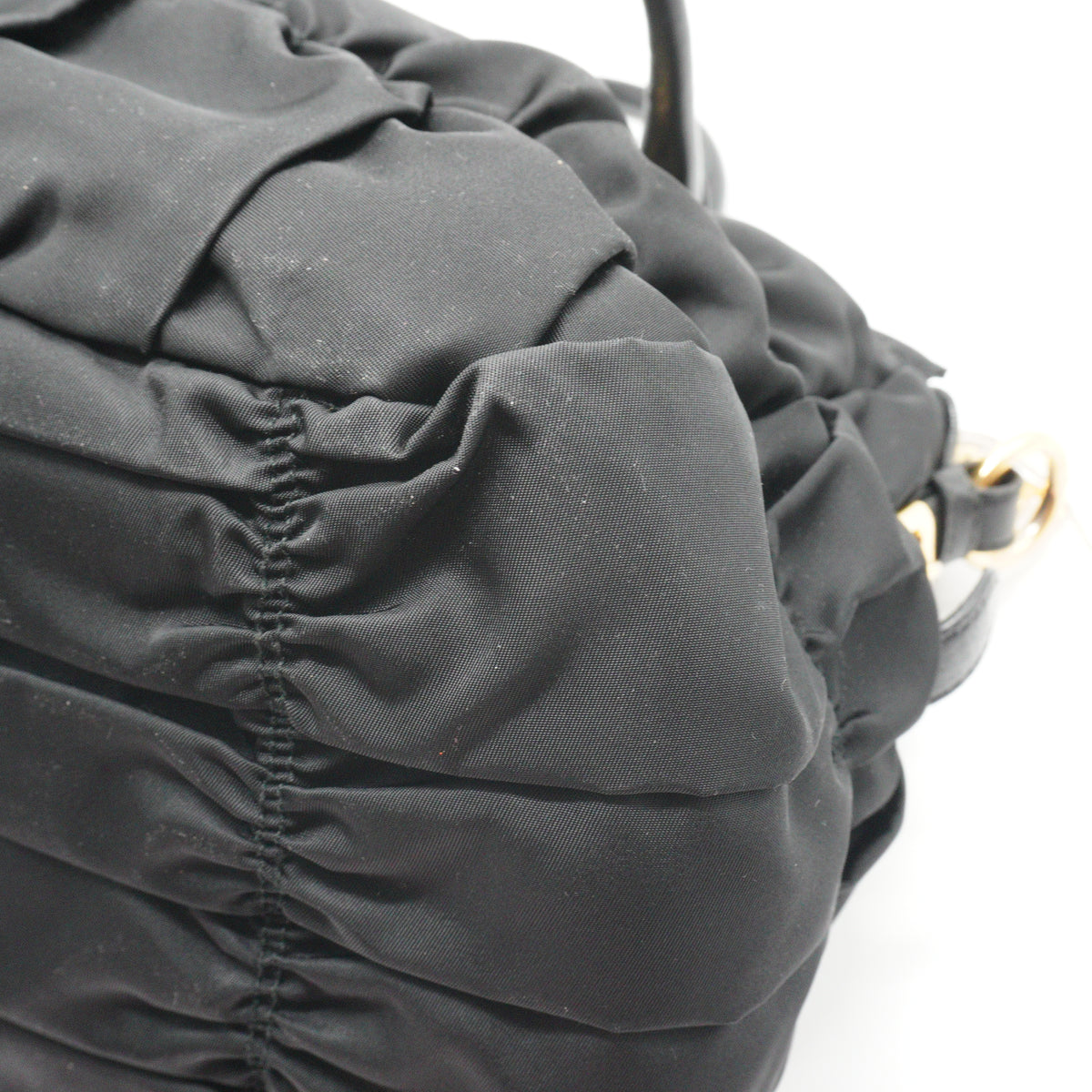 Prada Tessuto Gaufre Satchel Large Black GHW