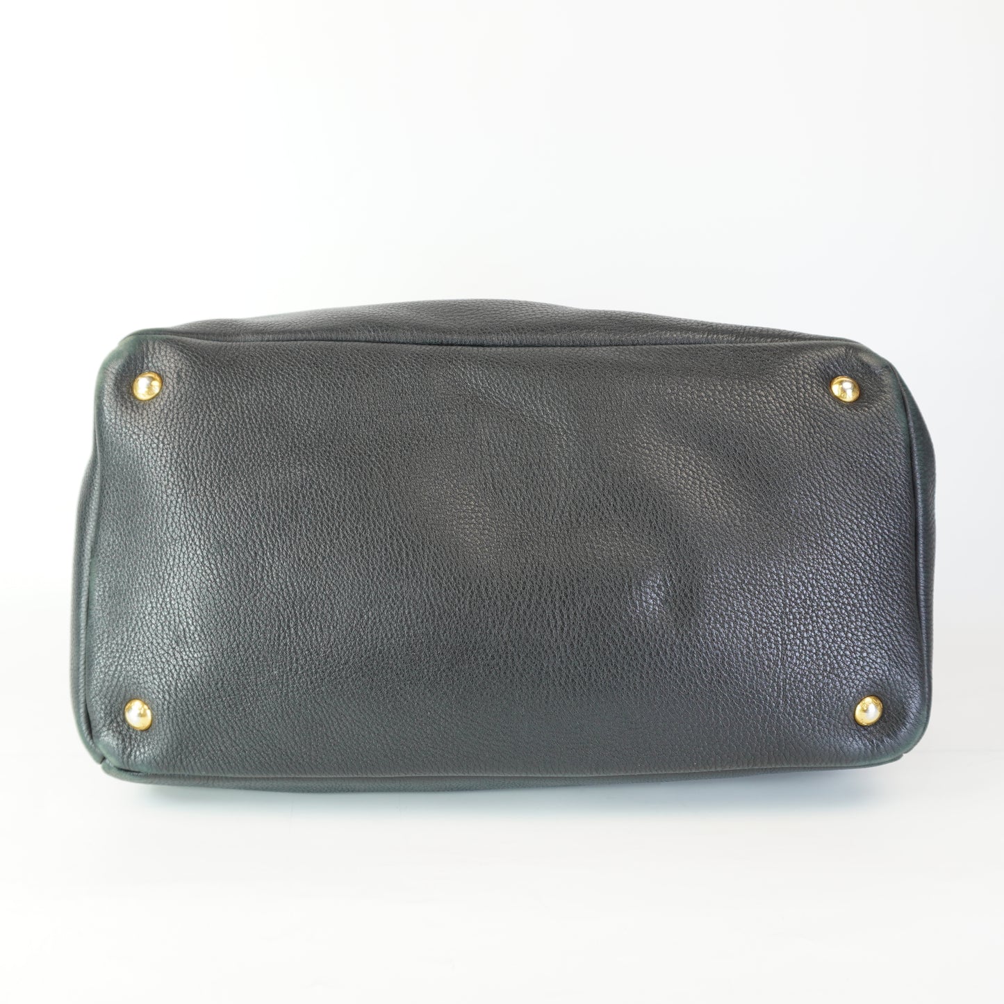 Prada Vitello Daino Tote Black