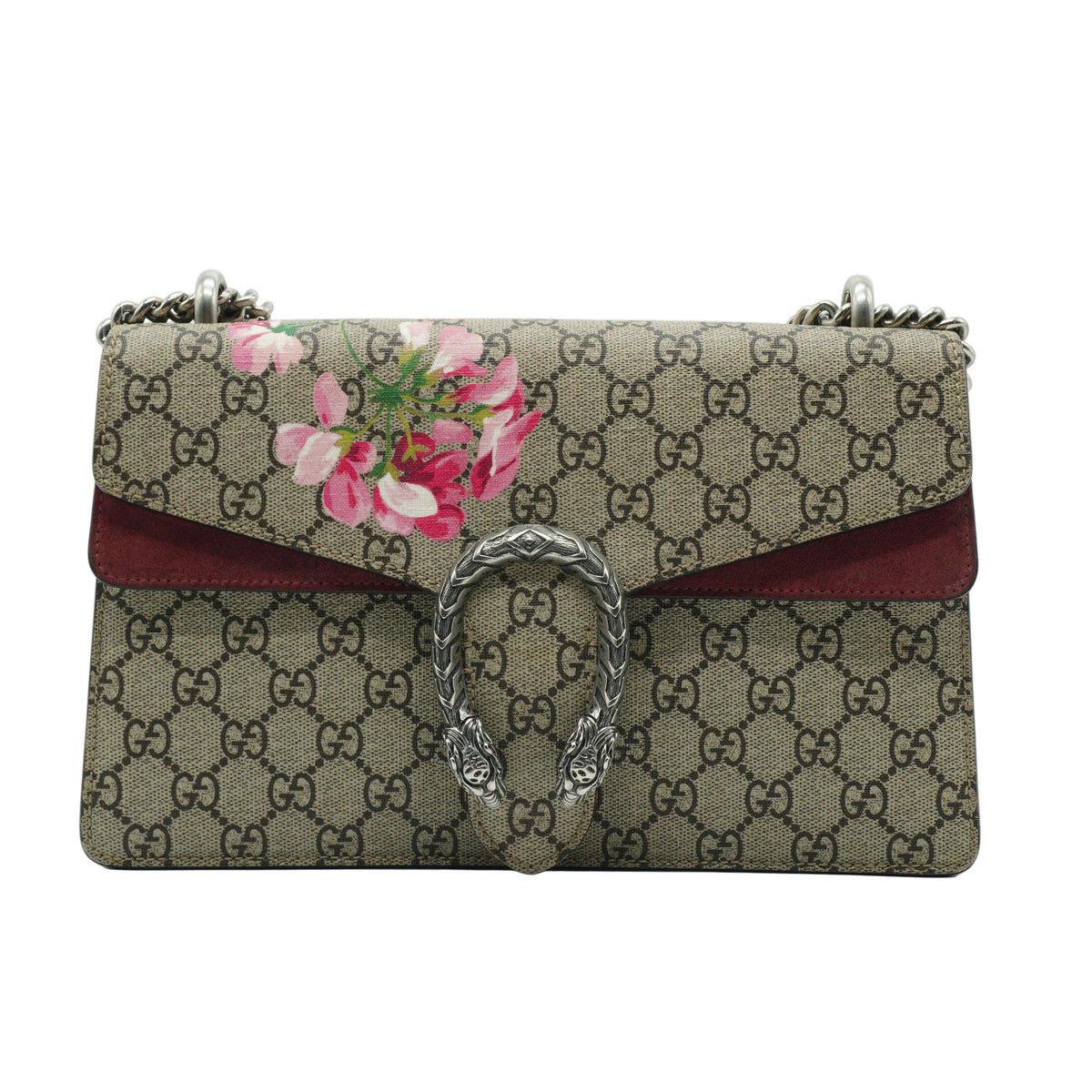Gucci Dionysus GG Supreme Blooms Shoulder Bag SHW