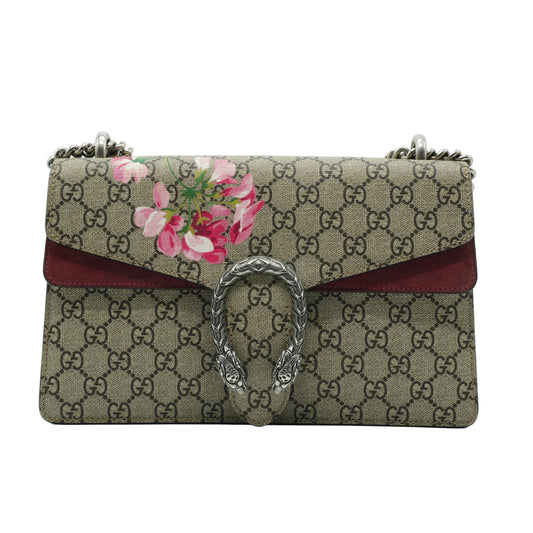 Gucci Dionysus GG Supreme Blooms Shoulder Bag SHW