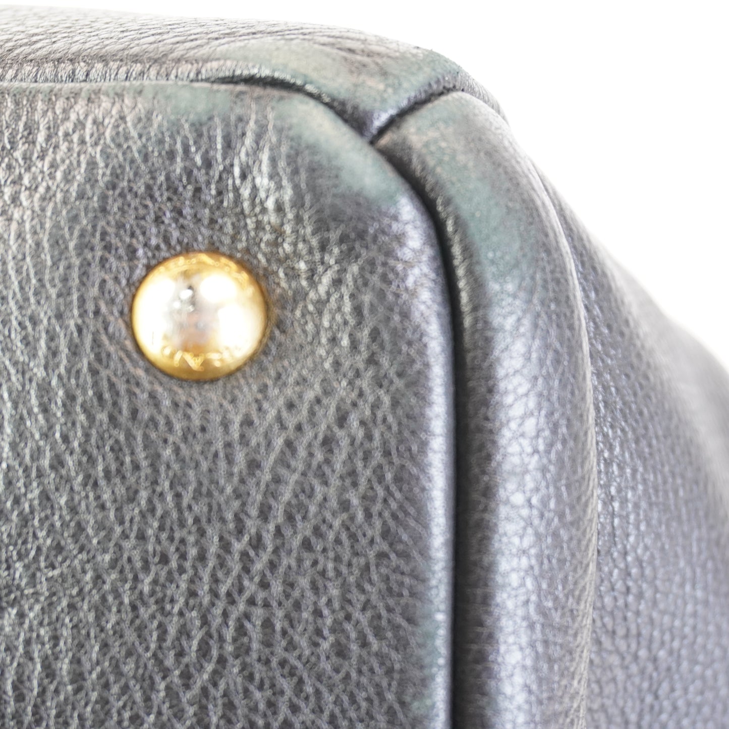 Prada Vitello Daino Tote Black