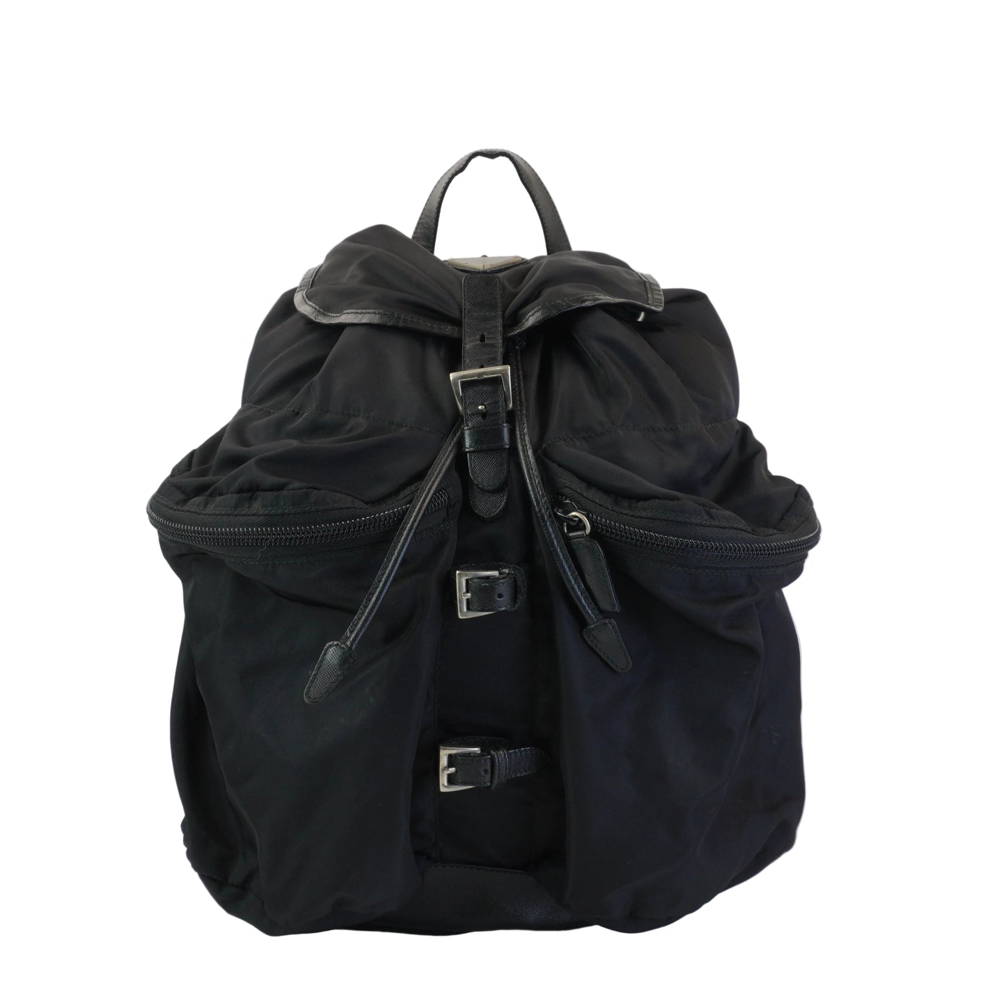 Prada Backpack Black SHW Large
