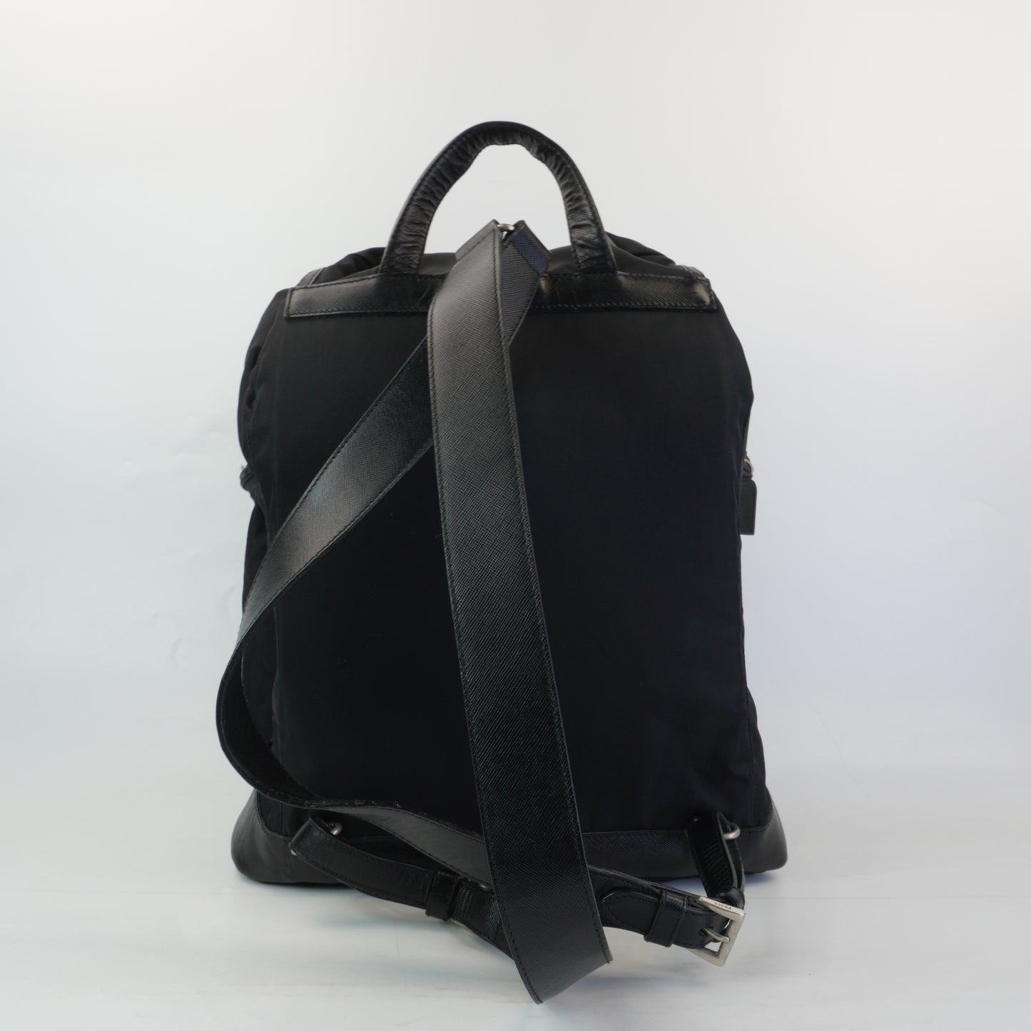 Prada Backpack Black SHW Large