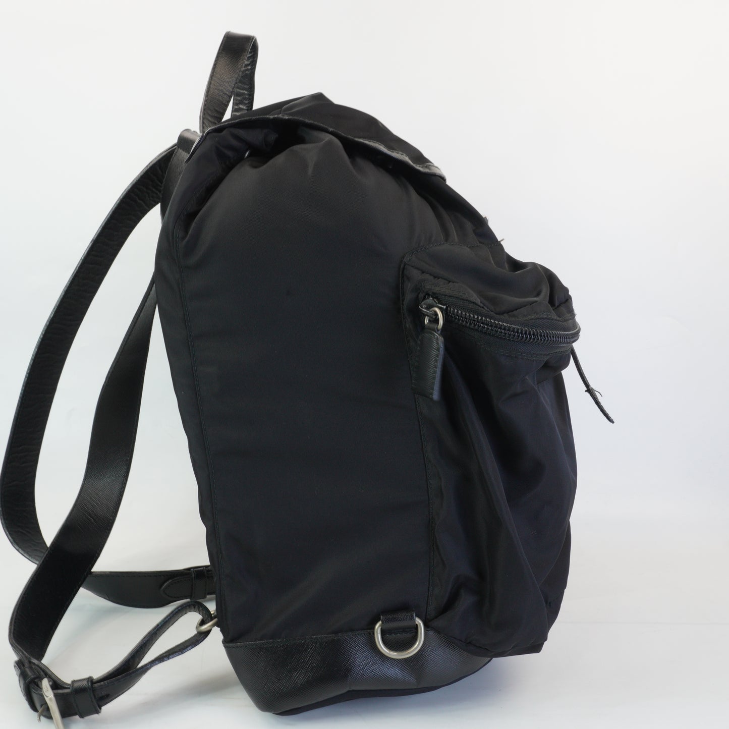 Prada Backpack Black SHW Large
