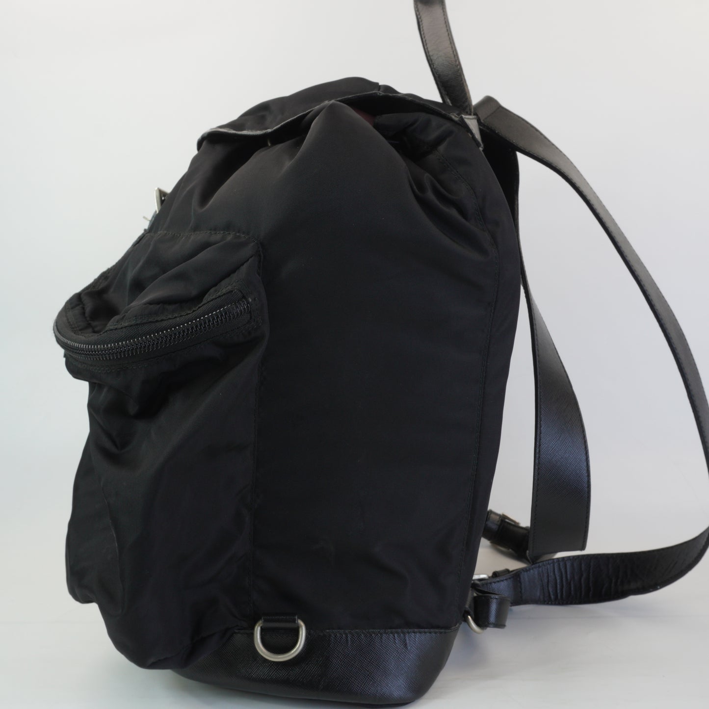Prada Backpack Black SHW Large