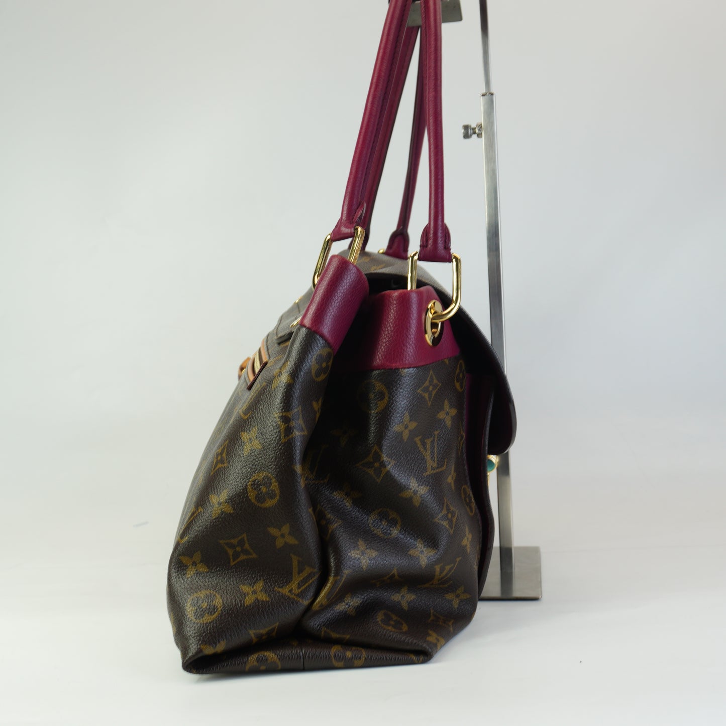 Louis Vuitton	Olympe Bag Aurore Mono Large Burgundy GHW