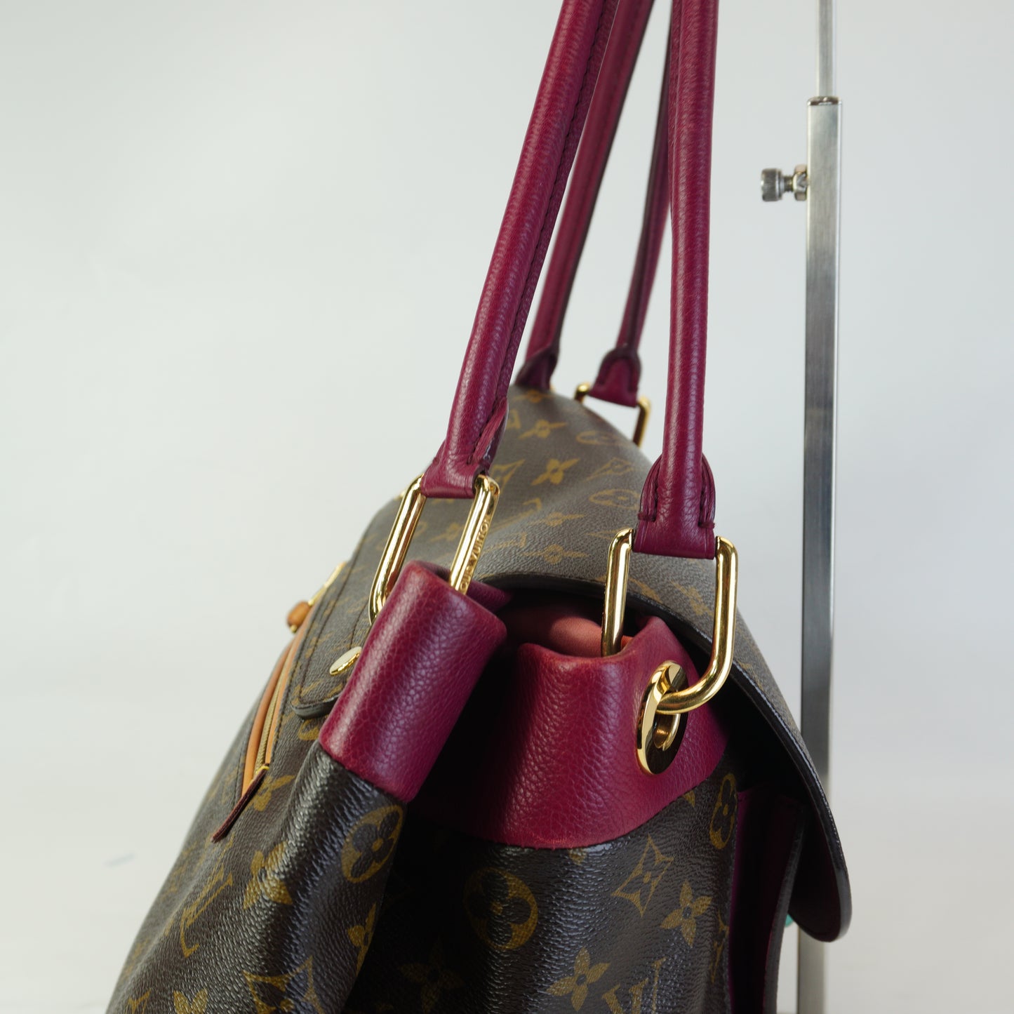 Louis Vuitton	Olympe Bag Aurore Mono Large Burgundy GHW