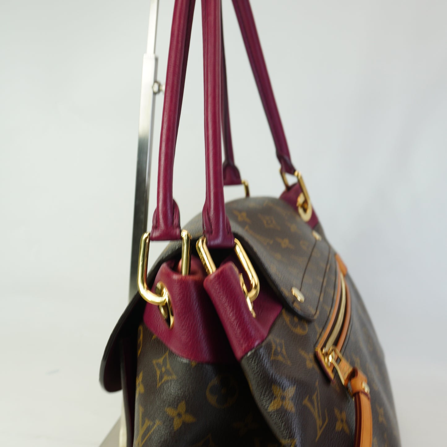 Louis Vuitton	Olympe Bag Aurore Mono Large Burgundy GHW