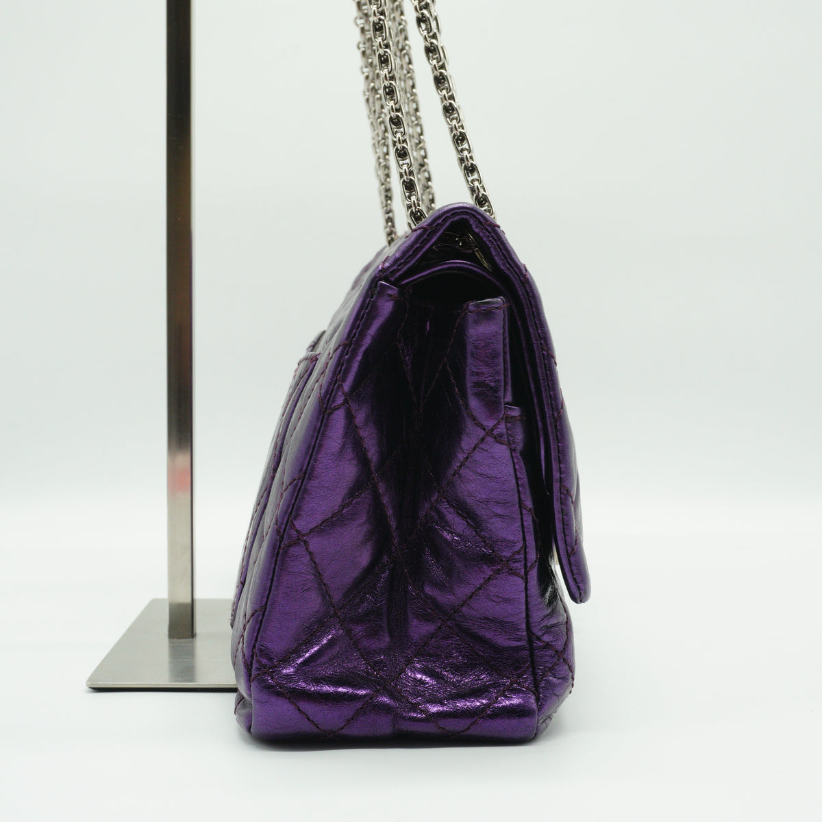 Chanel 2.55 Reissue Medium Flap Calfskin Purple SHW