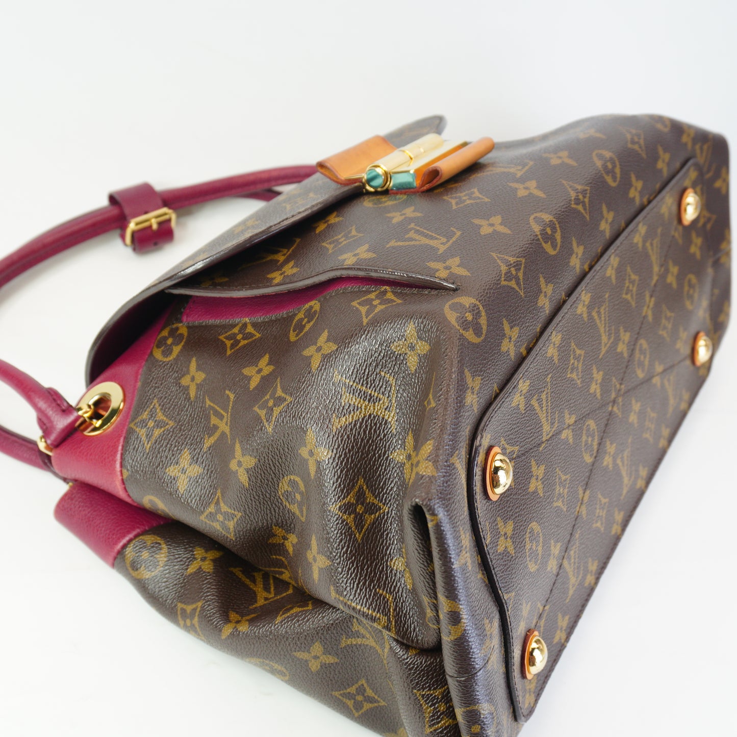 Louis Vuitton	Olympe Bag Aurore Mono Large Burgundy GHW