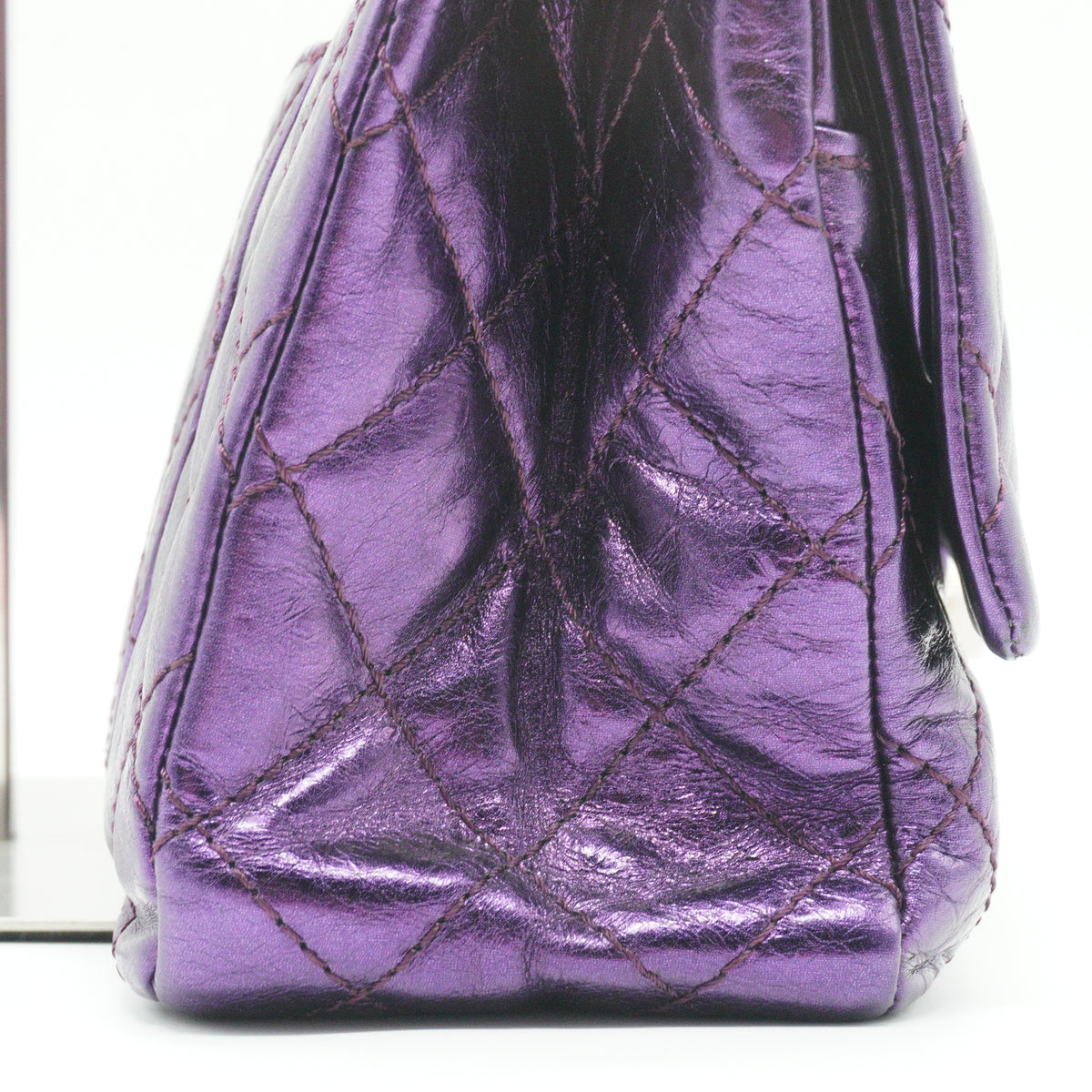 Chanel 2.55 Reissue Medium Flap Calfskin Purple SHW