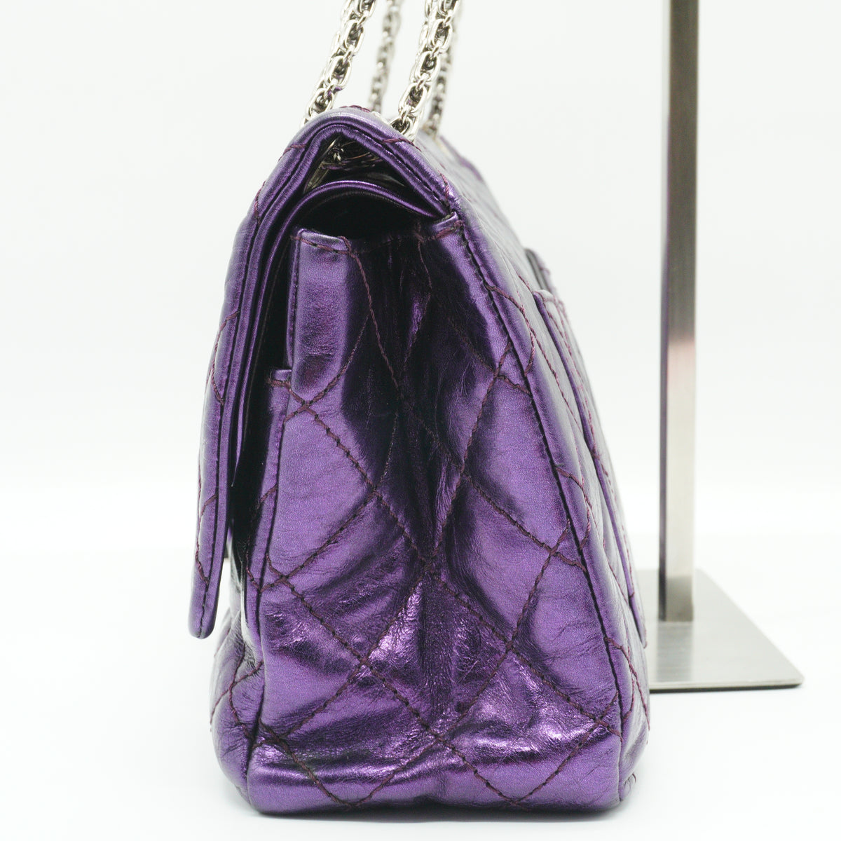 Chanel 2.55 Reissue Medium Flap Calfskin Purple SHW