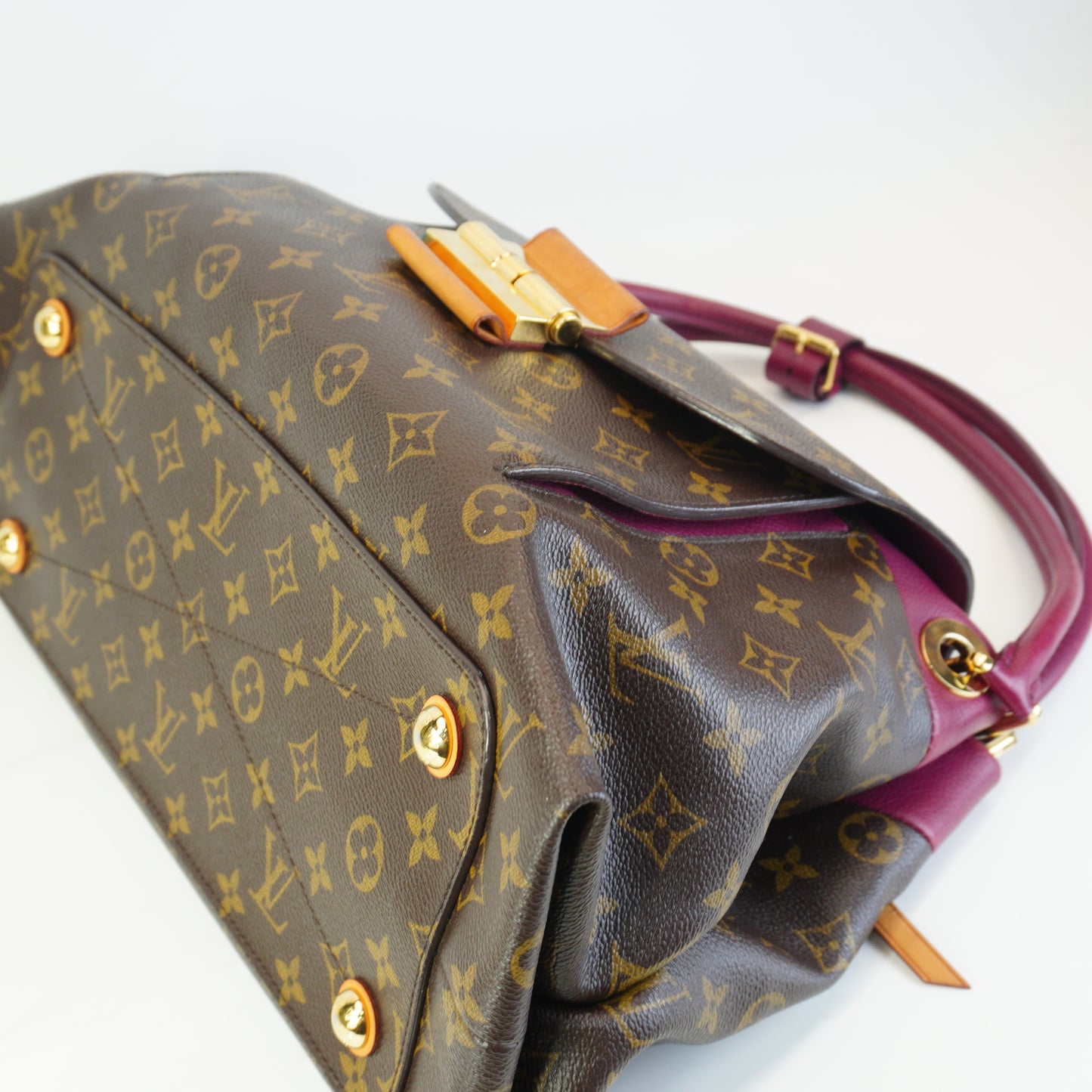 Louis Vuitton	Olympe Bag Aurore Mono Large Burgundy GHW