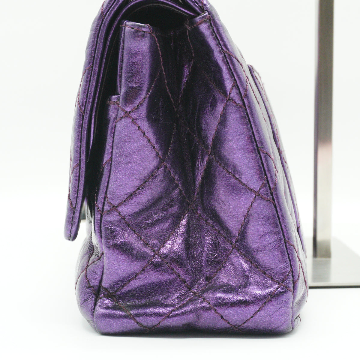 Chanel 2.55 Reissue Medium Flap Calfskin Purple SHW