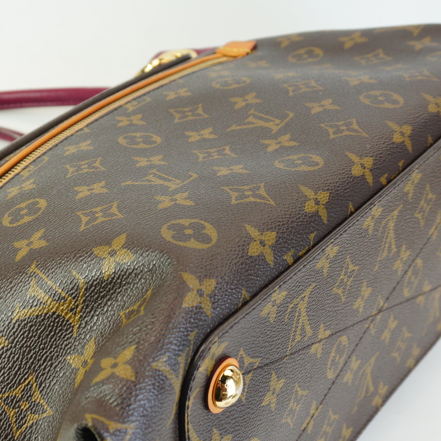 Louis Vuitton	Olympe Bag Aurore Mono Large Burgundy GHW