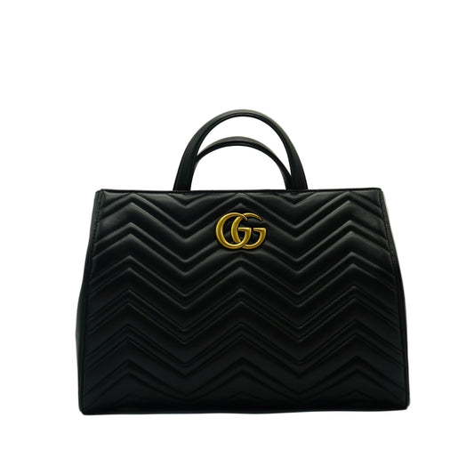 Gucci	GG Marmont Tote Bag Large Black GHW