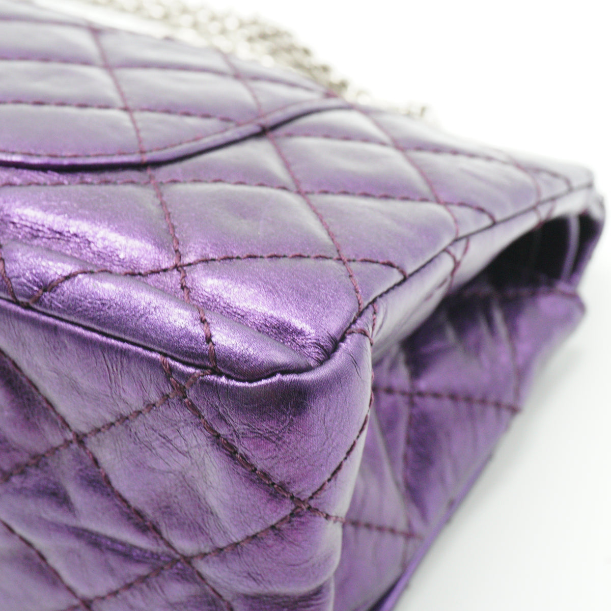 Chanel 2.55 Reissue Medium Flap Calfskin Purple SHW