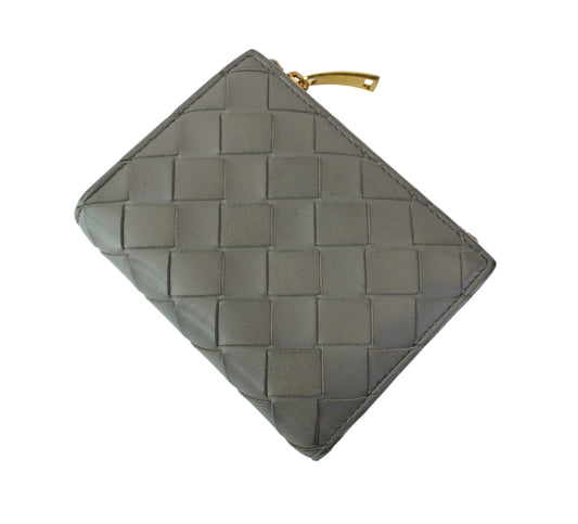 Botega Veneta bifold Zip Taupe Wallet