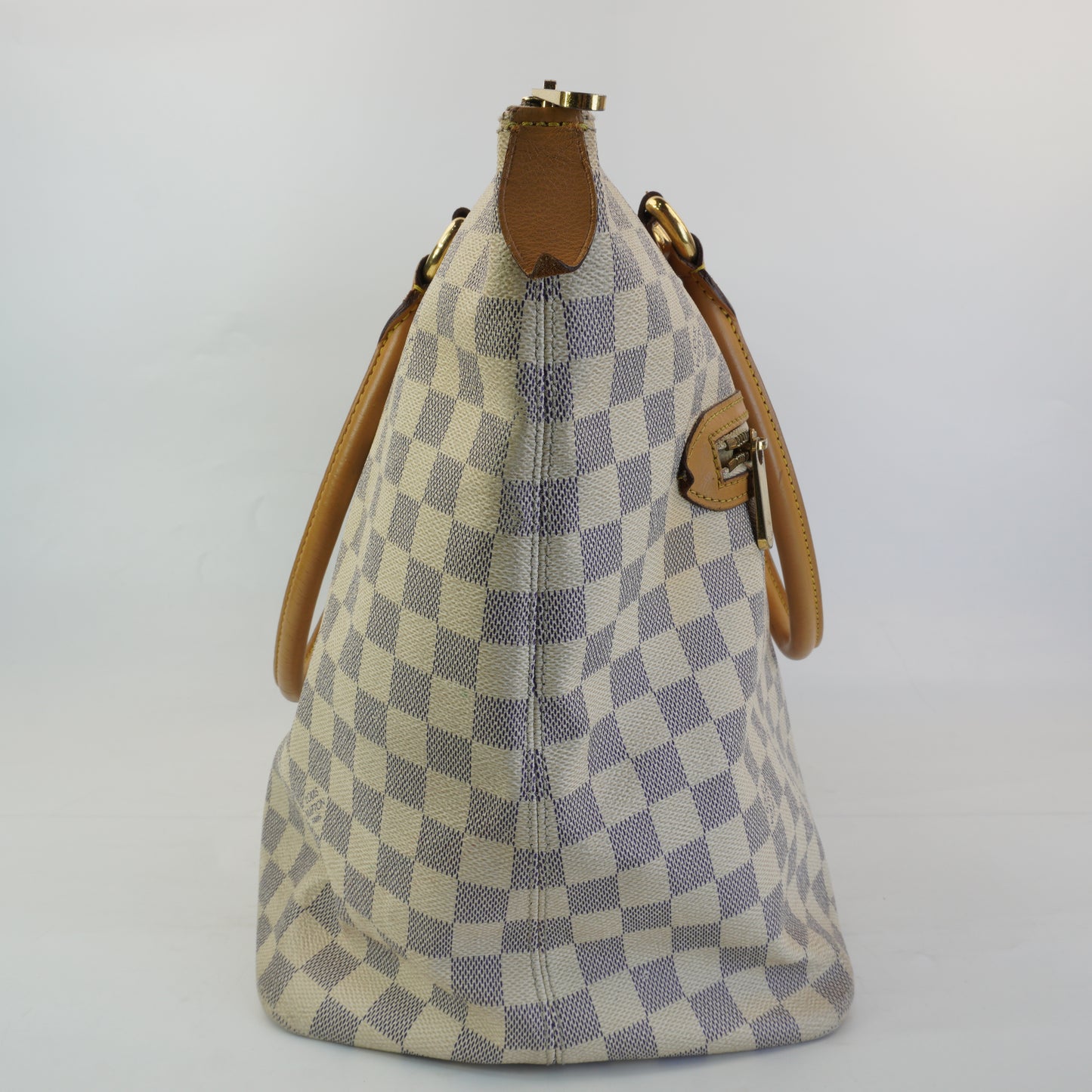 Louis Vuitton	Damier Azur Saleya Tote Bag GHW Large