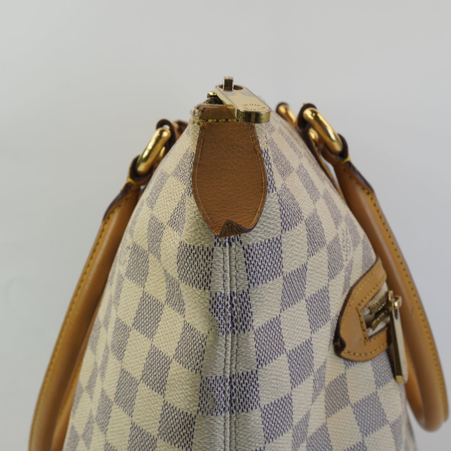 Louis Vuitton	Damier Azur Saleya Tote Bag GHW Large