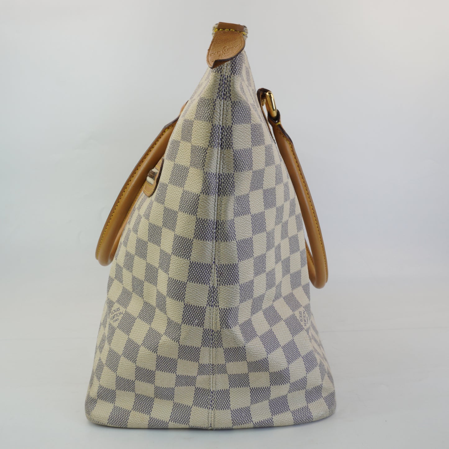 Louis Vuitton	Damier Azur Saleya Tote Bag GHW Large