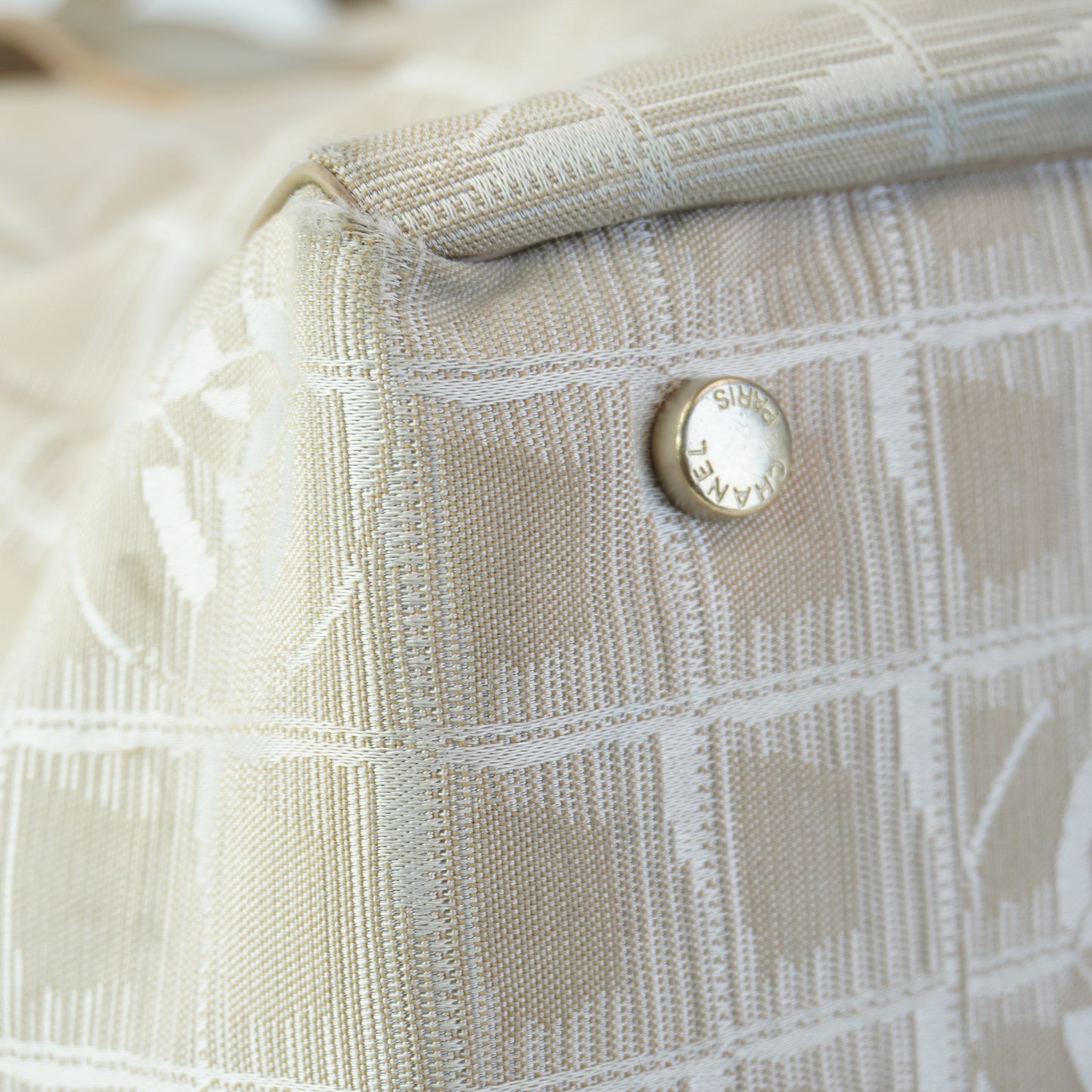 Chanel Travel Line MM Tote Beige