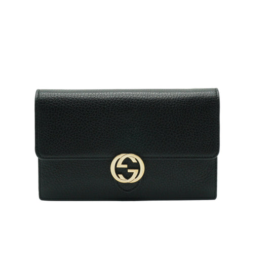 Gucci Wallet On Chain Small Black GHW