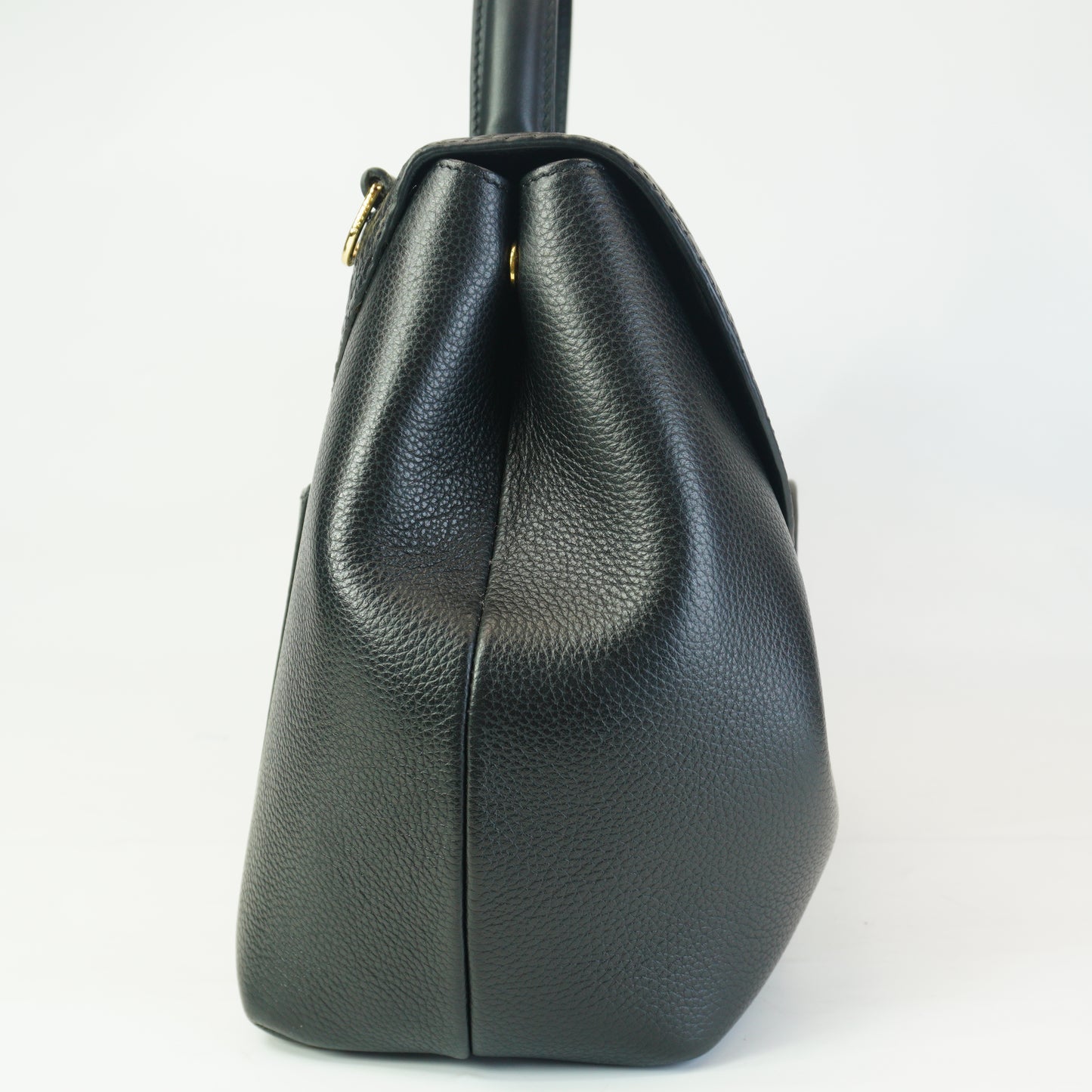 Polene Numero Un Crocodile Flap Black GHW Medium