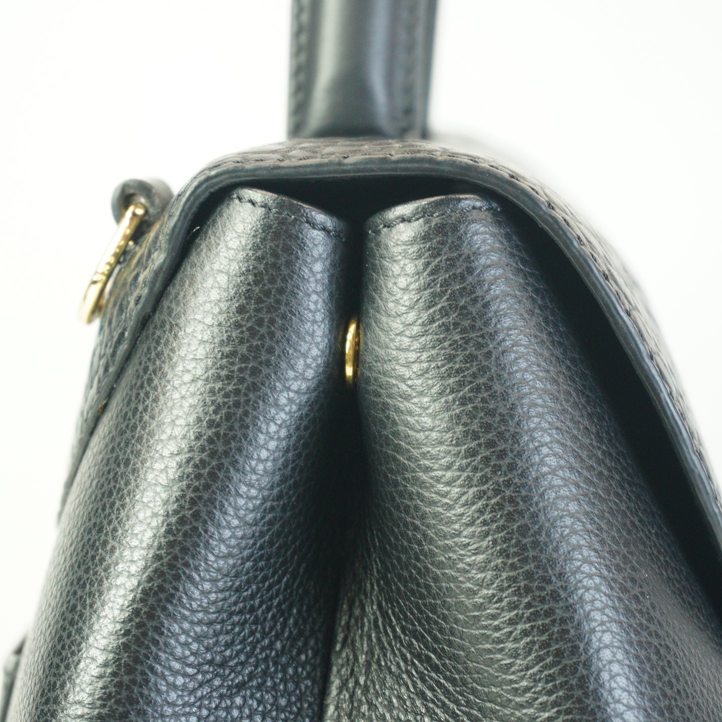 Polene Numero Un Crocodile Flap Black GHW Medium